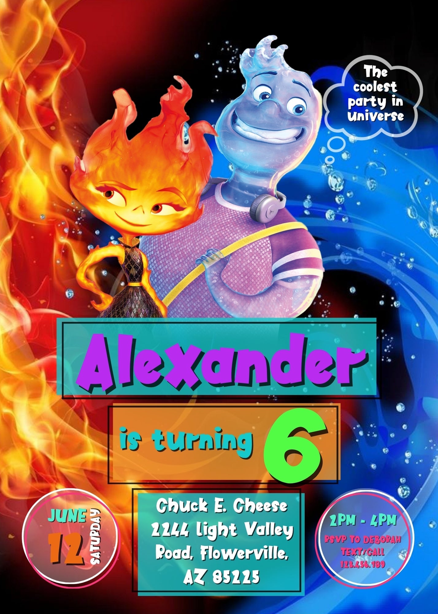 Elemental customizable invitation template | Share or Print | | KB911