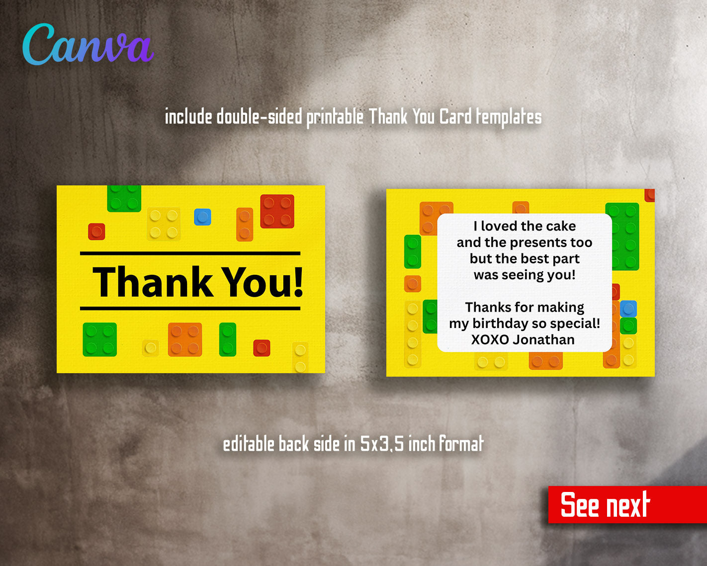 Lego customizable invitation template | Share or Print | | EJ208