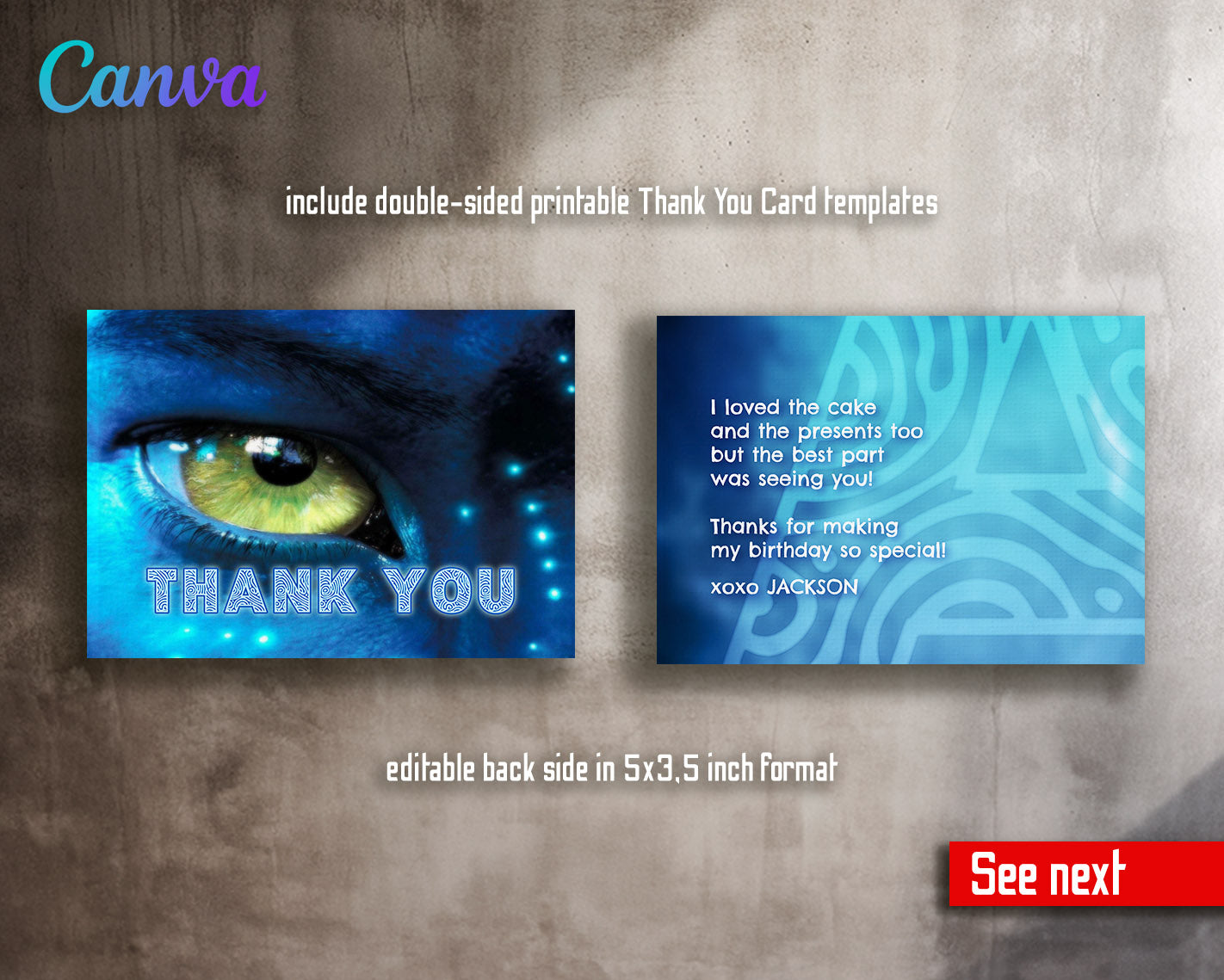 Avatar The Way of Water customizable invitation template | Share or Print | | UJ622