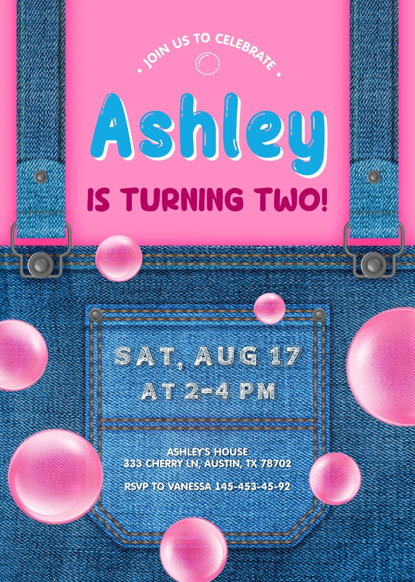 Ms. Rachel customizable invitation template | Share or Print | | CI610