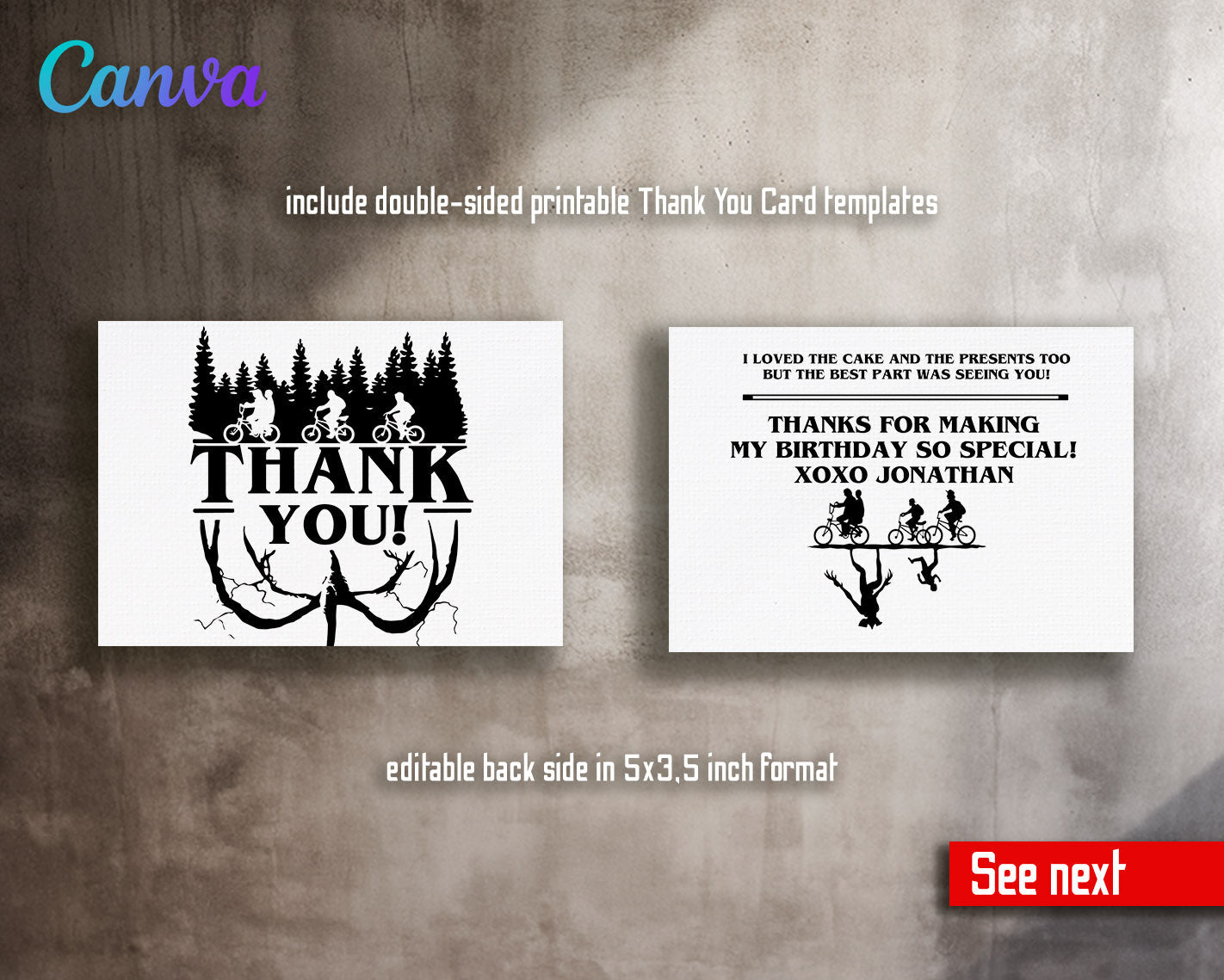 Stranger Things customizable invitation template | Share or Print | | VB958