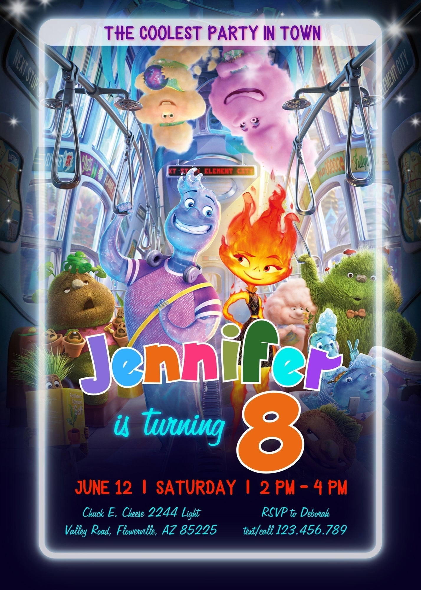 Elemental customizable invitation template | Share or Print | | EZ622