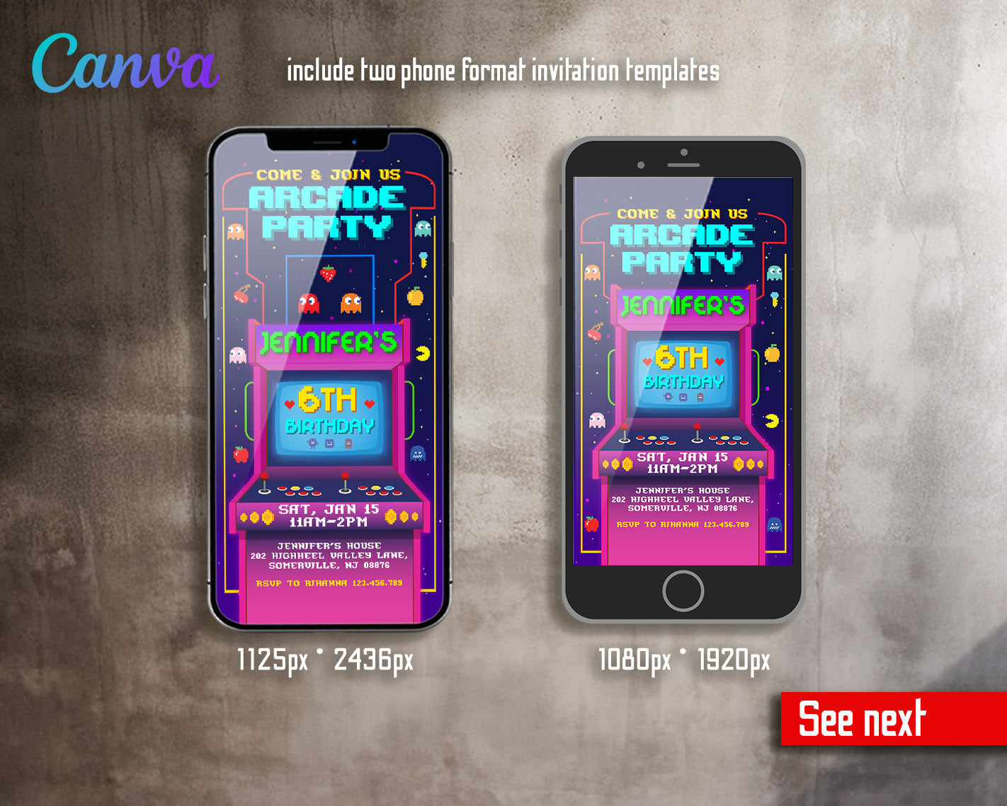 Arcade Gamer customizable invitation template | Share or Print | | BO161