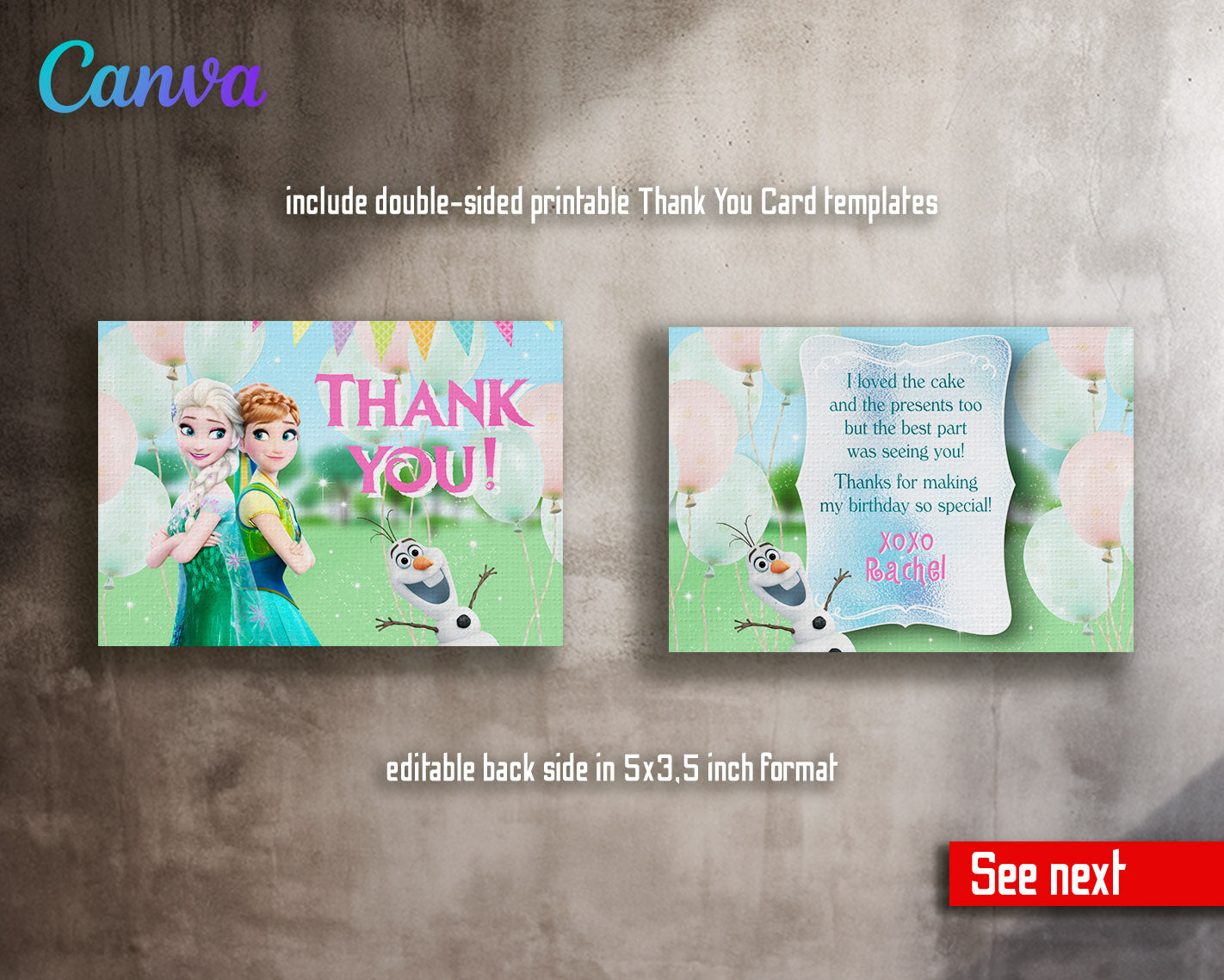 Frozen Elsa customizable invitation template | Share or Print | girl | UV474