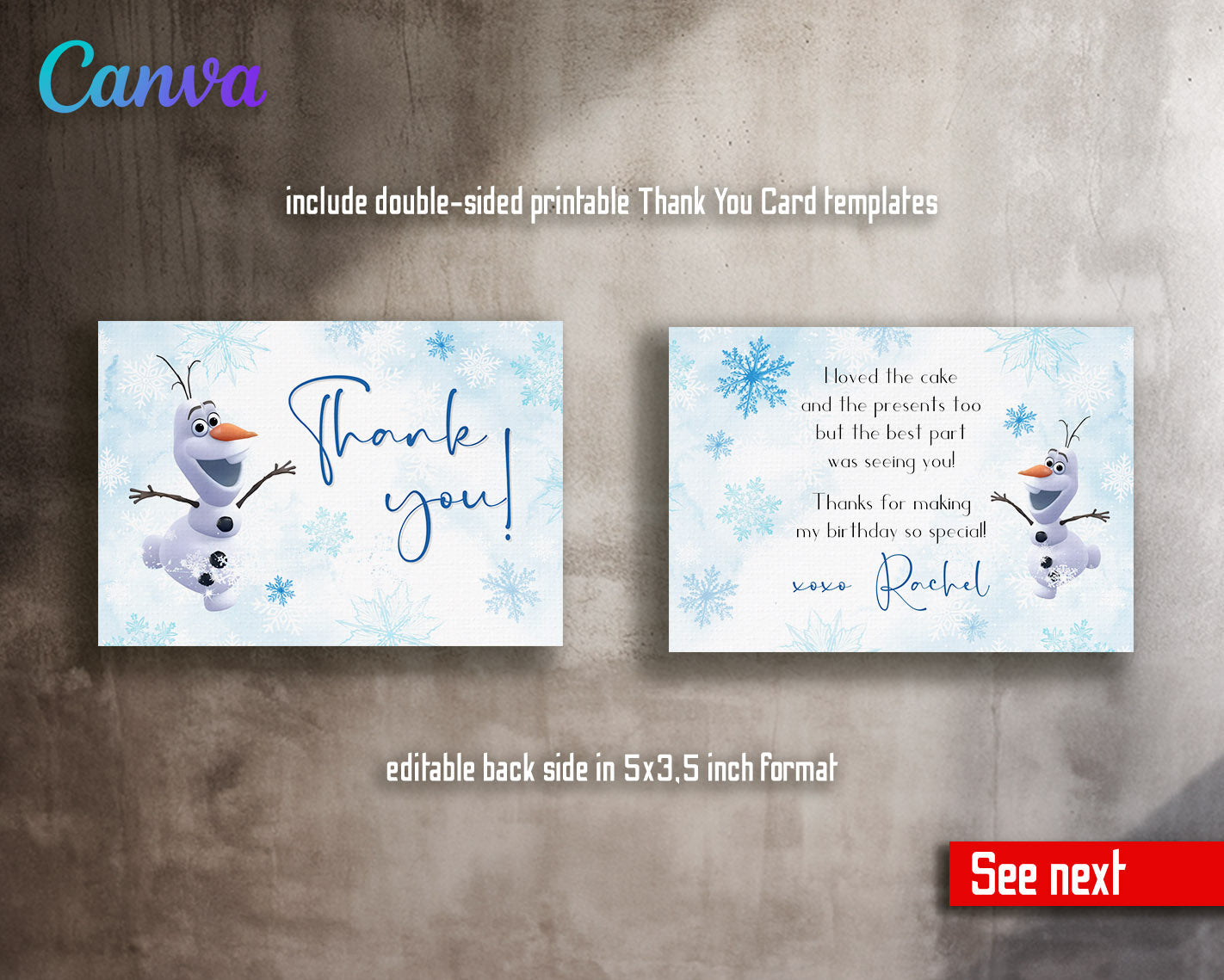 Frozen Elsa customizable invitation template | Share or Print | girl | CZ282