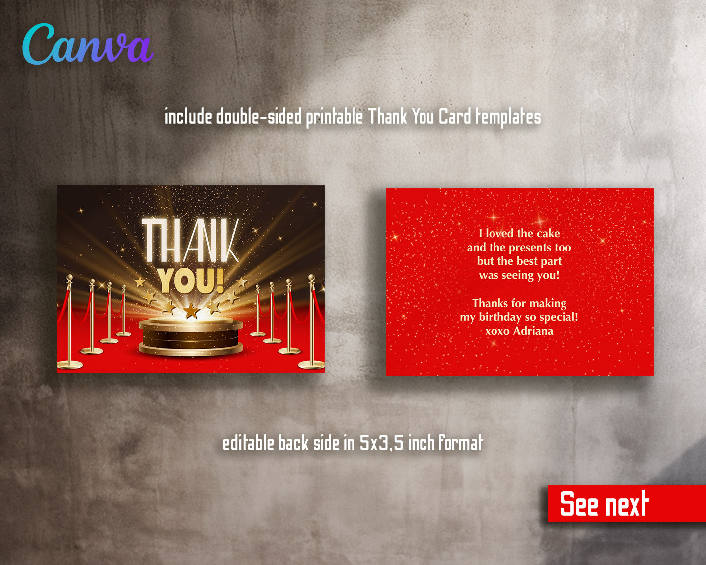 Hollywood Movie Party customizable invitation template | Share or Print | | VH691