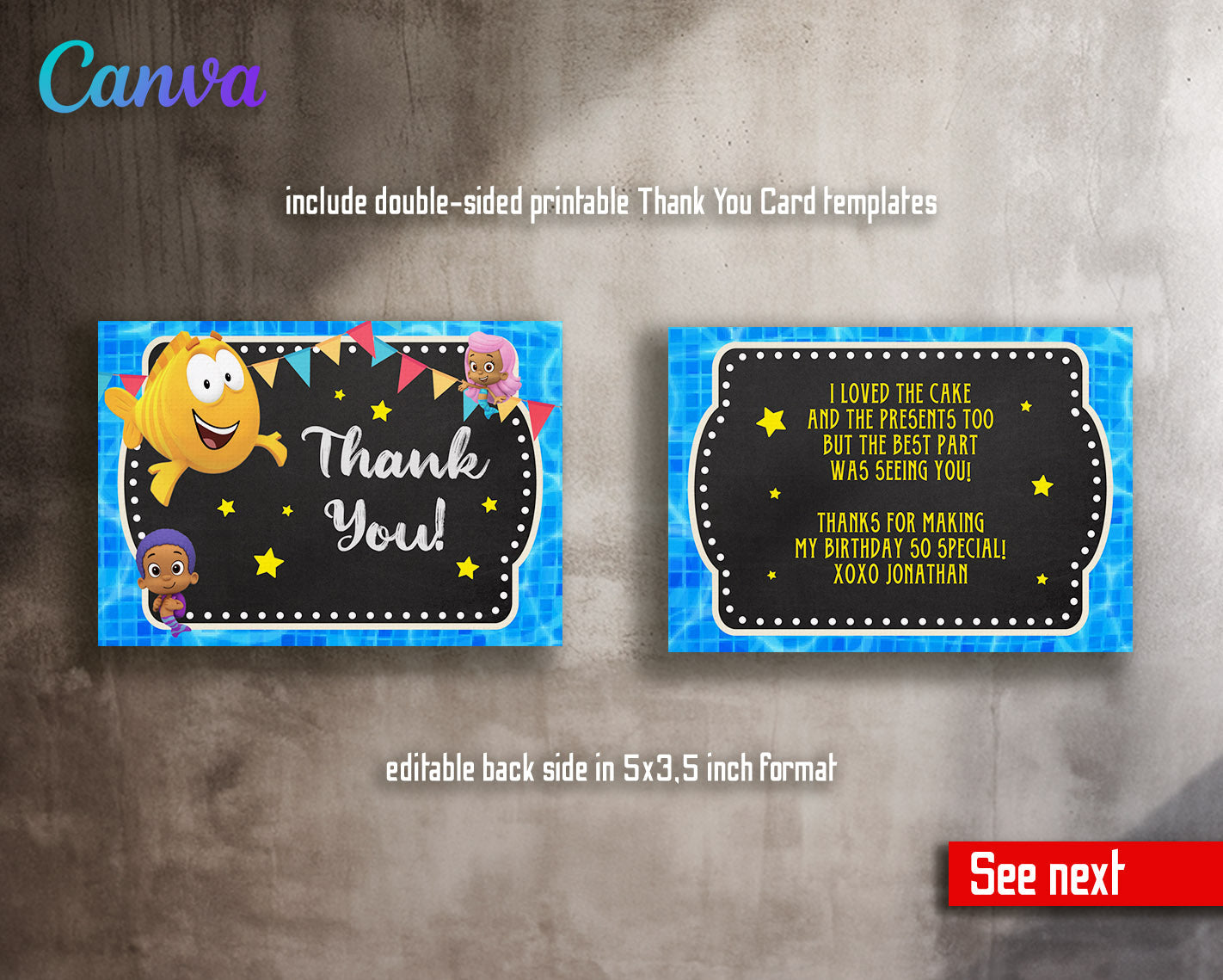 Bubble Guppies customizable invitation template | Share or Print | | IG784