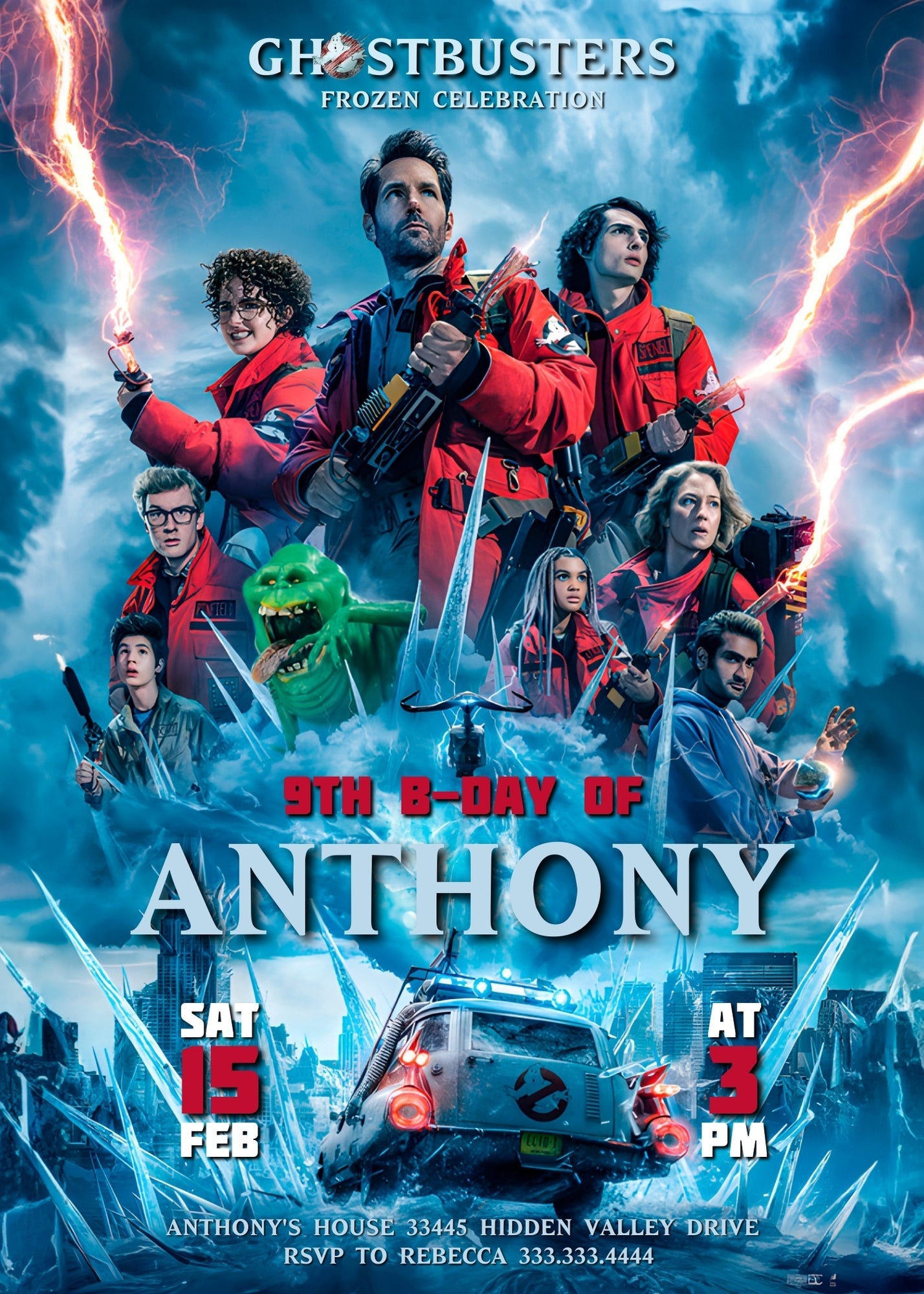 Ghostbusters customizable invitation template | Share or Print | | OO103