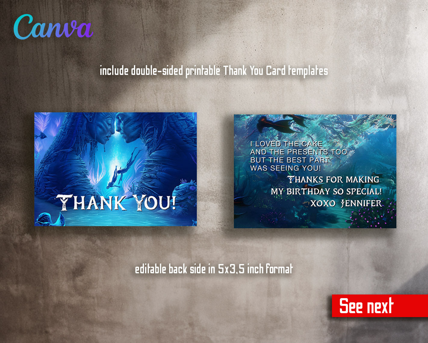 Avatar The Way of Water customizable invitation template | Share or Print | | PX527
