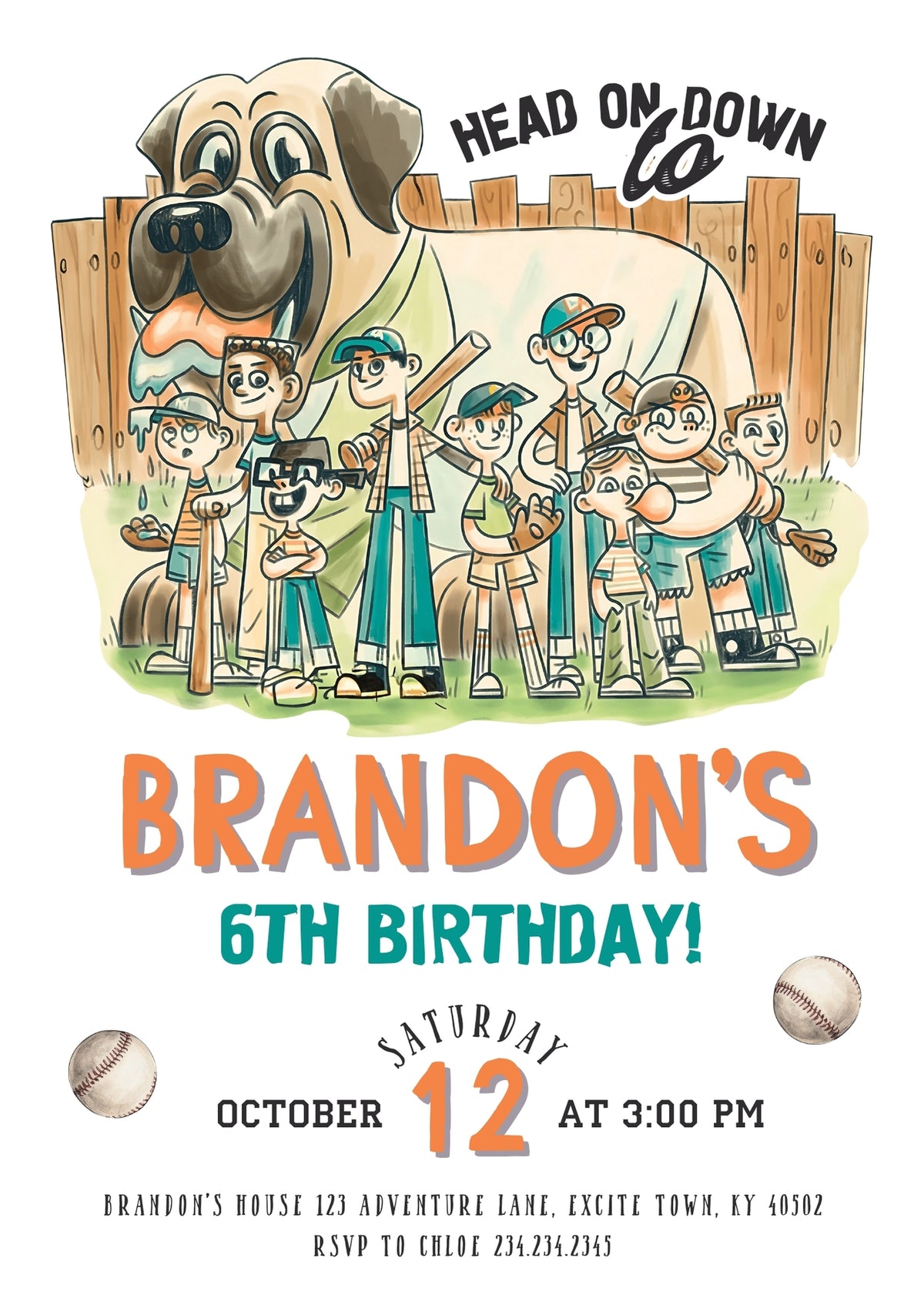 Baseball MLB Sport customizable invitation template | Share or Print | DT499