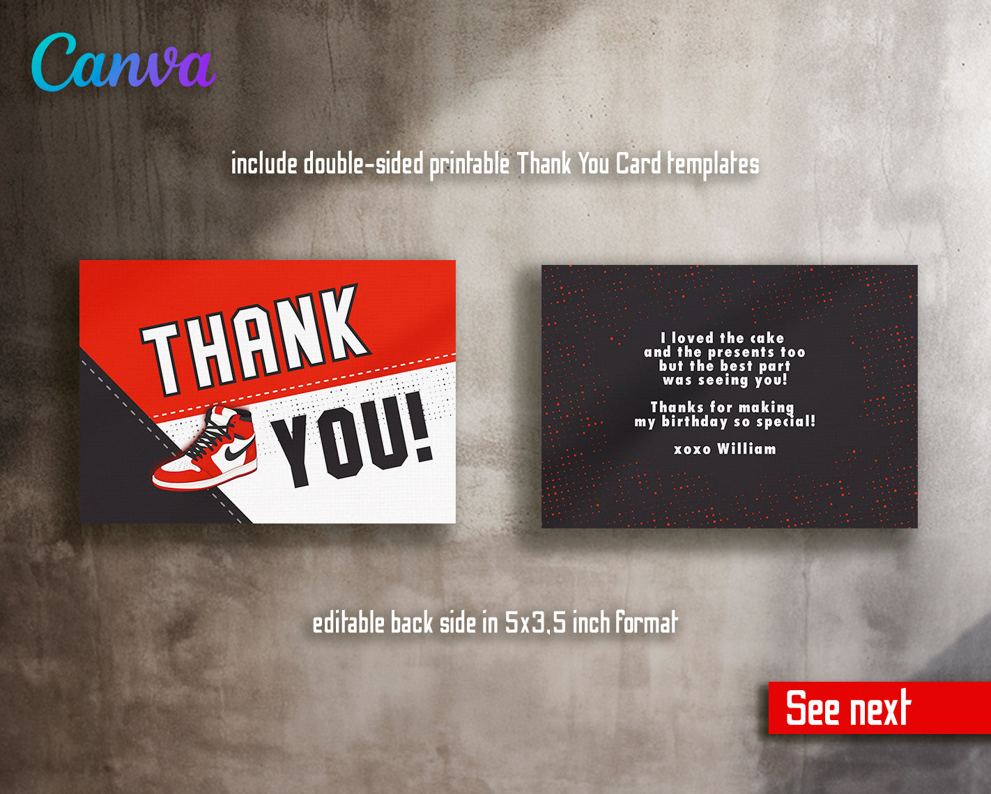 Sneaker Ball Air Jordan Nike customizable invite template | instant download | Share or Print | FA897