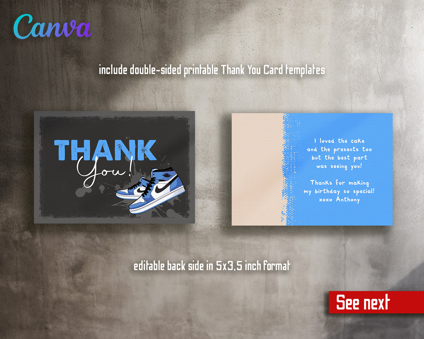 Sneaker Ball Air Jordan Nike customizable invite template | instant download | Share or Print | FA897