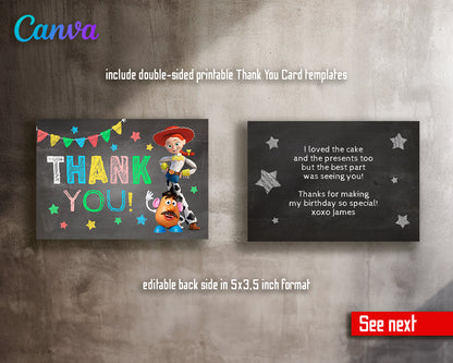 Toy Story customizable invite template | instant download | Share or Print | YZ117