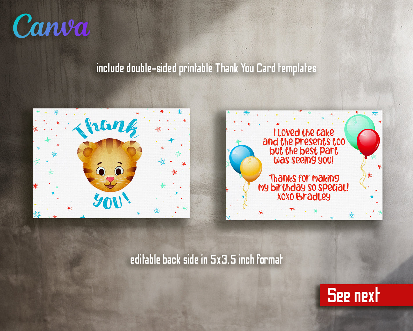 Daniel Tiger's Neighborhood customizable invite template | instant download | Share or Print | KN695