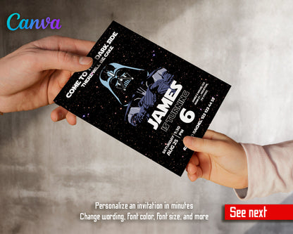 Star Wars customizable invite template | instant download | Share or Print | NB956