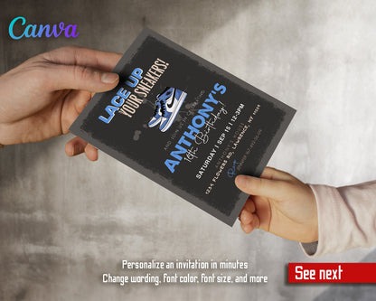 Sneaker Ball Air Jordan Nike customizable invite template | instant download | Share or Print | FA897