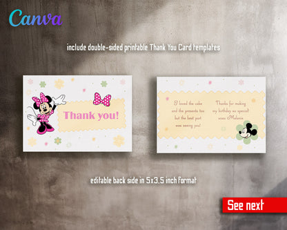 Mickey Mouse and Friends customizable invitation template | Share or Print |  | WH538