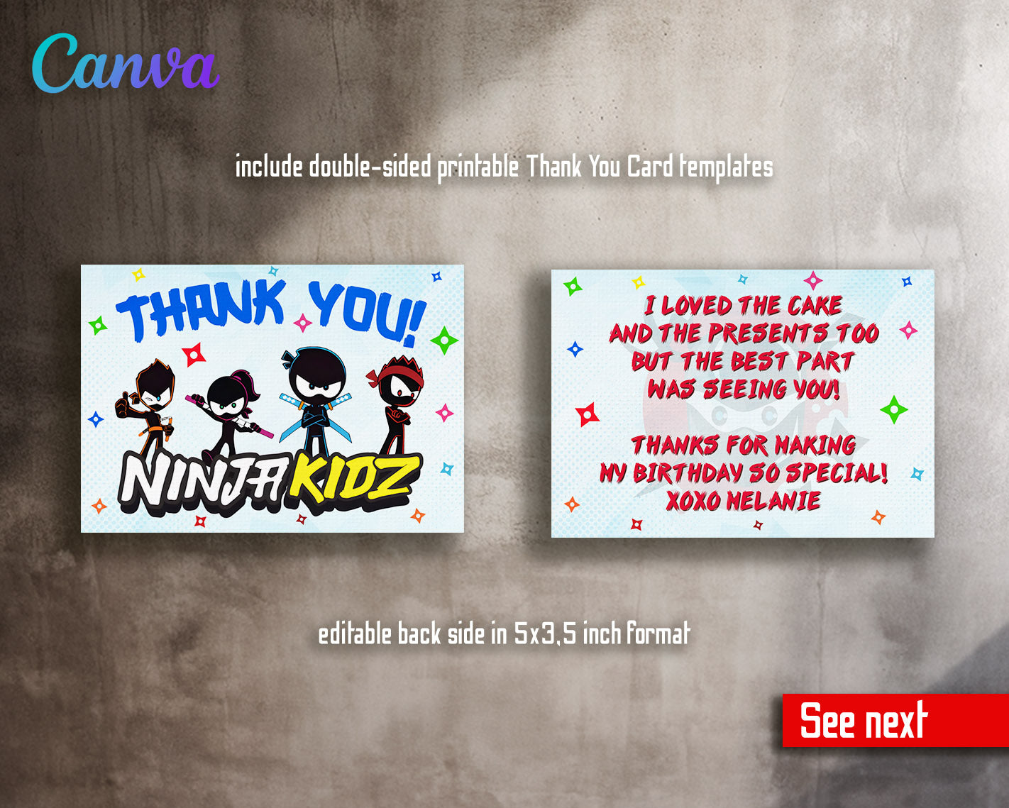 Ninja Kidz TV customizable invitation template | Share or Print |  | OH961