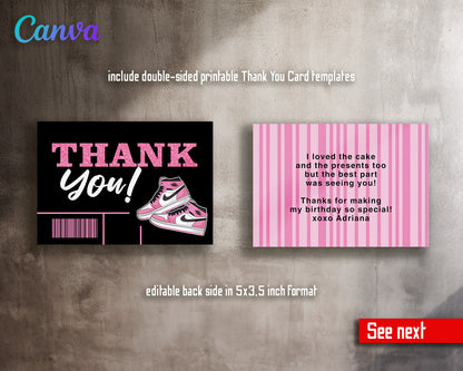 Sneaker Ball Air Jordan Nike customizable invitation template | Share or Print |  | KO208