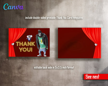 Sing Two Karaoke customizable invitation template | Share or Print |  | RT423