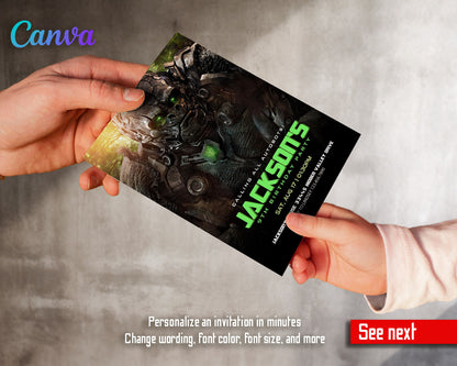 Transformers Rescue Bots  customizable invitation template | Share or Print | boy | BA447