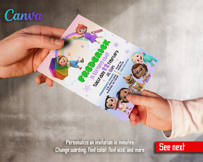 Cocomelon  customizable invitation template | Share or Print |  | ZU179