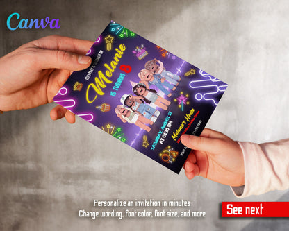 Roblox Gamer customizable invitation template | Share or Print | | WU523