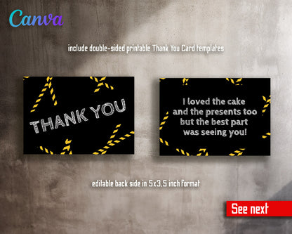 Dump Truck Construction customizable invitation template | Share or Print | boy | CZ150