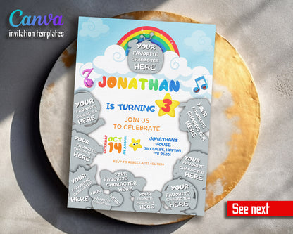 Cocomelon  customizable invitation template | Share or Print |  | KQ343