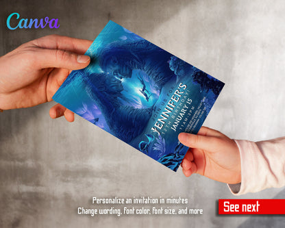 Avatar The Way of Water customizable invitation template | Share or Print |  | PX527