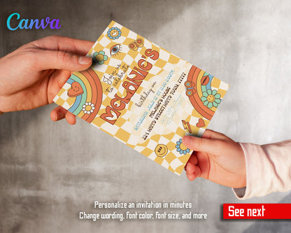 Disco Party 80th 90th  customizable invitation template | Share or Print |  | SE242