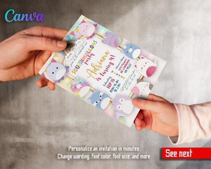 Squishmallows  customizable invitation template | Share or Print |  | YE485