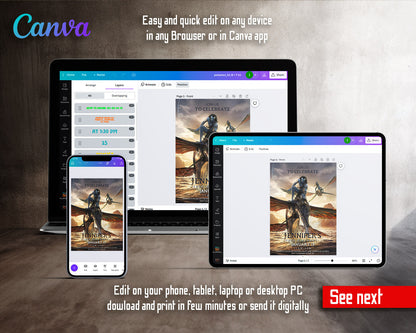 Avatar The Way of Water customizable invitation template | Share or Print |  | GX056