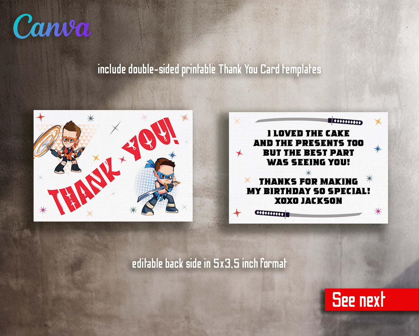 Ninja Kidz TV customizable invitation template | Share or Print |  | DG870