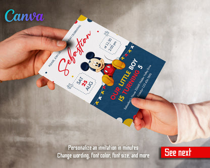 Mickey Mouse Clubhouse customizable invitation template | Share or Print |  | TL488