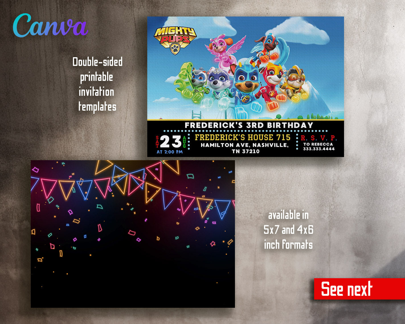 PAW Patrol customizable invitation template | Share or Print | | JA416