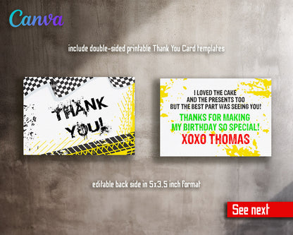 Monster Truck customizable invitation template | Share or Print | boy | BS938