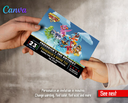 PAW Patrol customizable invitation template | Share or Print | | JA416