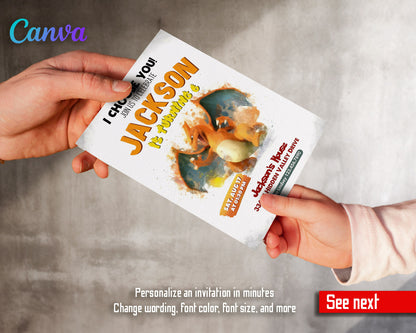 Charizard Pokemon Anime customizable invitation template | Share or Print |  | NN167