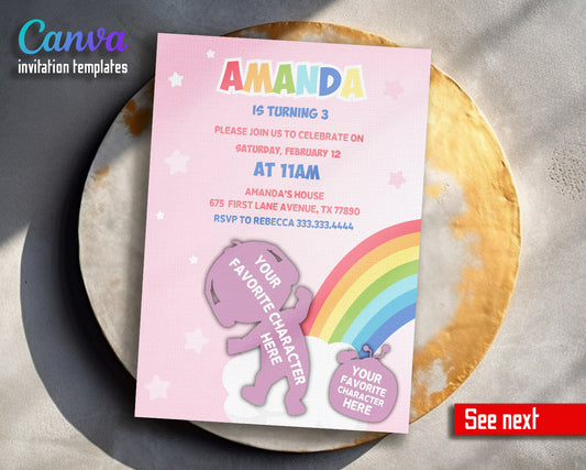 Cocomelon  customizable invitation template | Share or Print |  | WF934