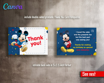 Mickey Mouse Clubhouse customizable invitation template | Share or Print |  | TL488