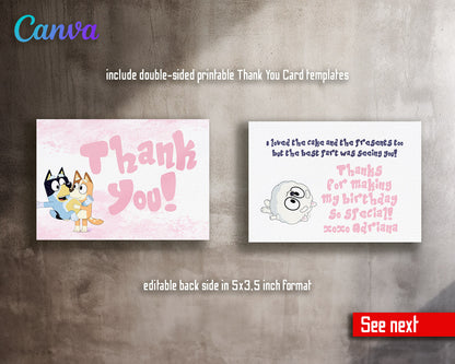 Bluey Bingo customizable invitation template | Share or Print |  | MY476