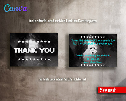 Star Wars Darth Vader  customizable invitation template | Share or Print | boy | GA267