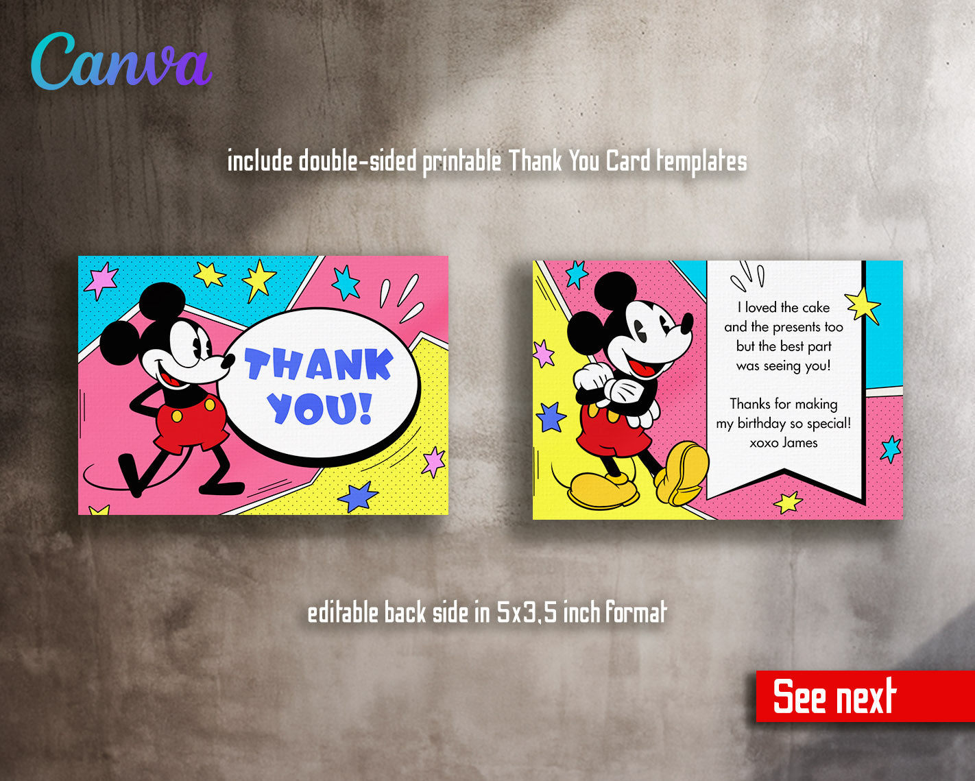 Mickey Mouse Clubhouse customizable invitation template | Share or Print |  | FF698