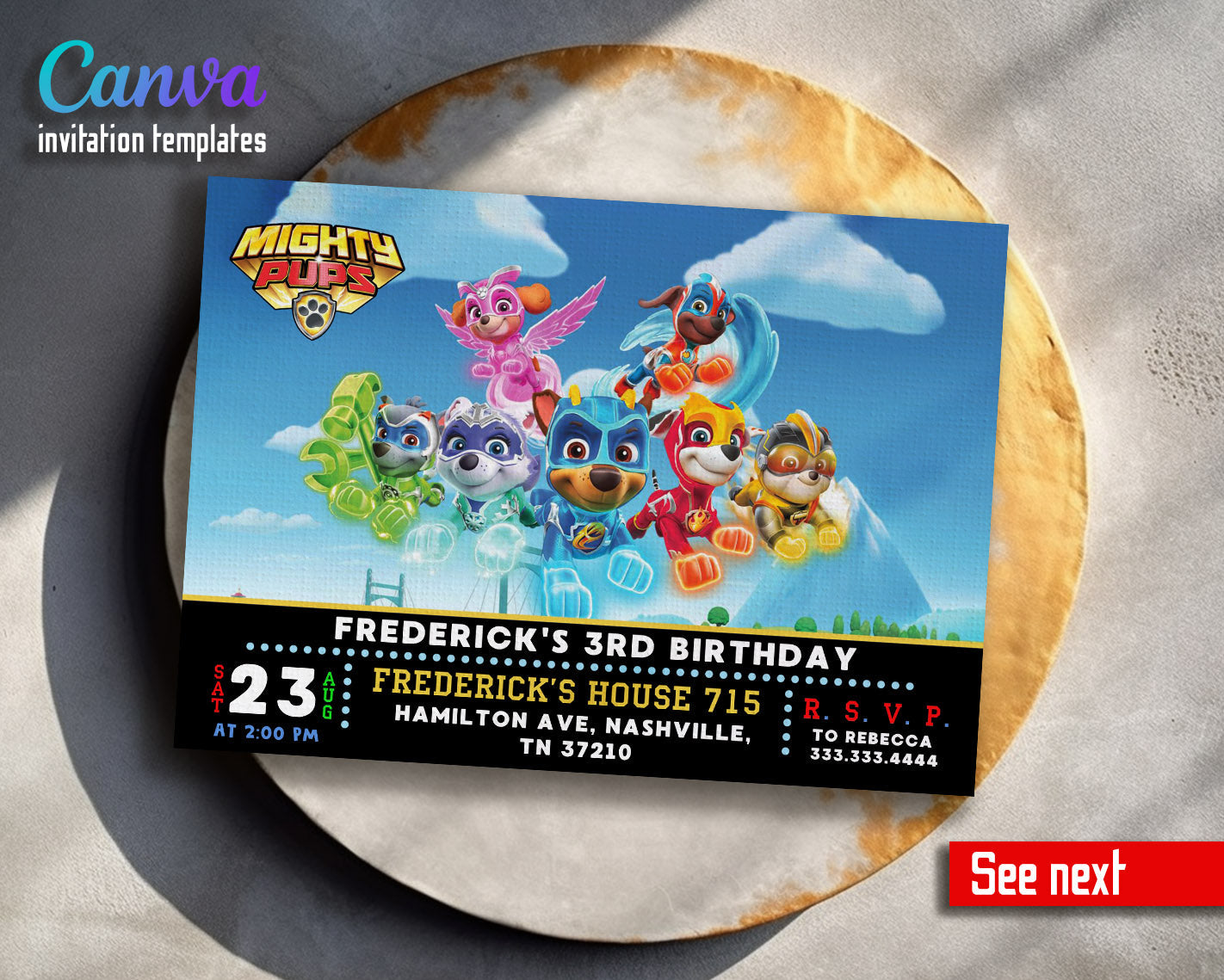 PAW Patrol customizable invitation template | Share or Print | | JA416