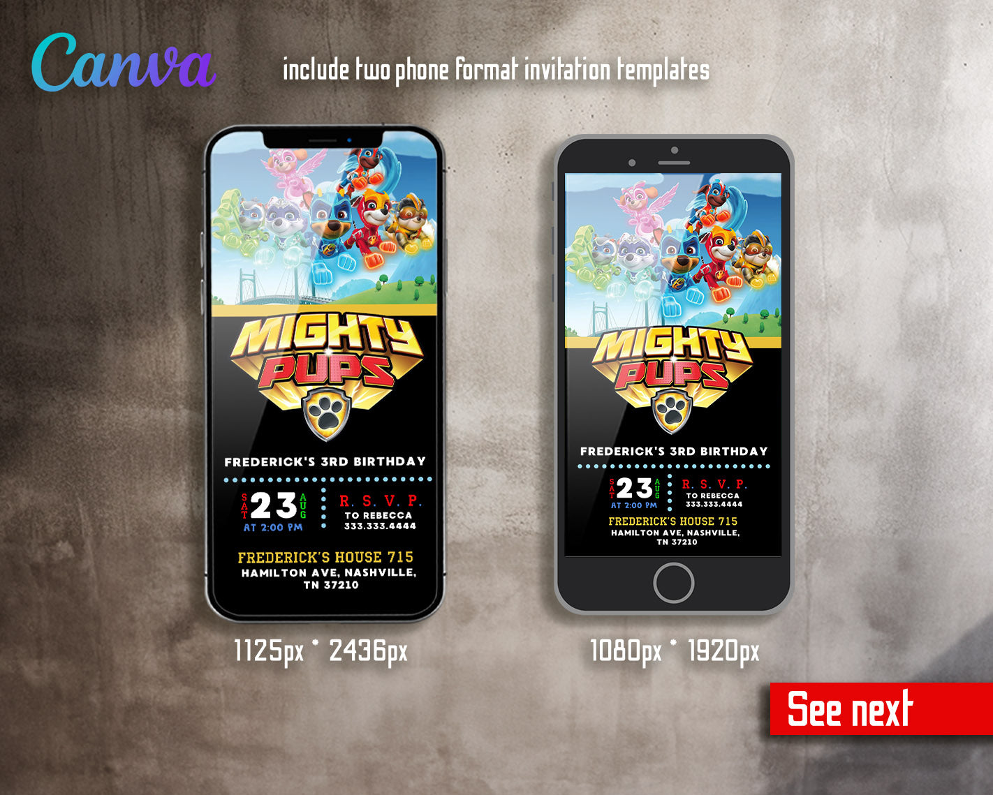 PAW Patrol customizable invitation template | Share or Print | | JA416