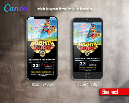 PAW Patrol customizable invitation template | Share or Print | | JA416