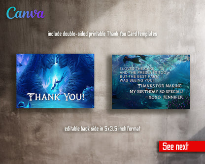 Avatar The Way of Water customizable invitation template | Share or Print |  | PX527