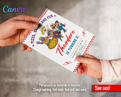 Chuck E. Cheese customizable invitation template | Share or Print |  | GQ719