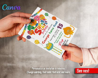 Super Simple Songs customizable invitation template | Share or Print |  | HR034